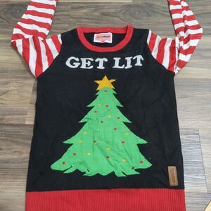Tipsy Elves Sweater Adult Extra Large Get Lit Light Up Christmas Tree New‎